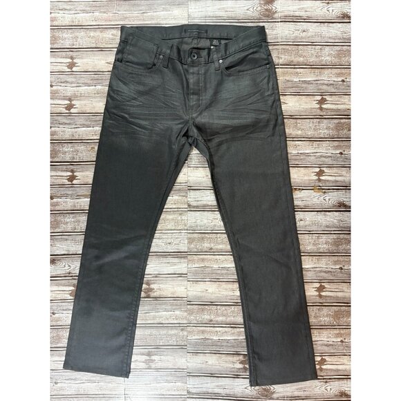 John Varvatos Bowery Slim straight Jeans color Black Size 30 NWOT mspr $198 - Picture 1 of 6